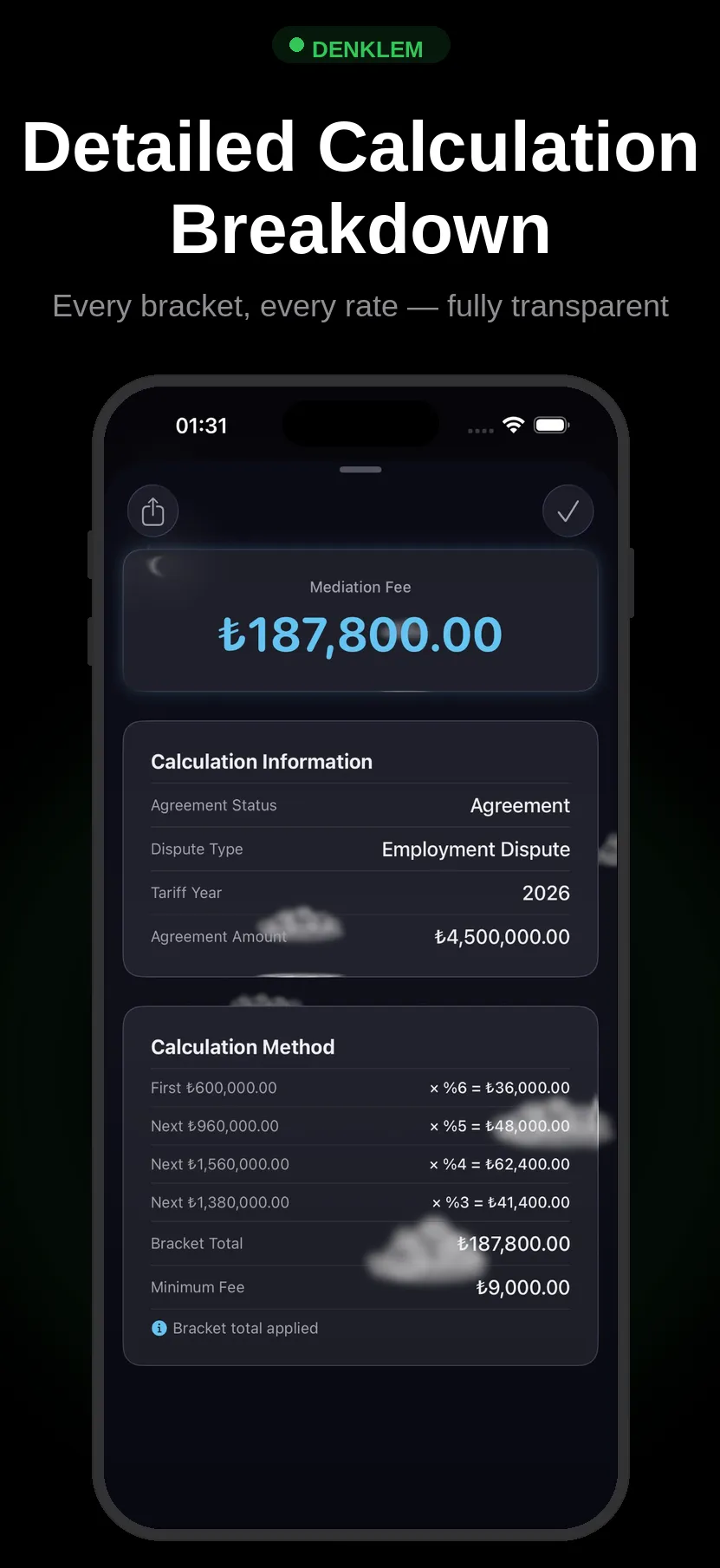 Detaylı Hesaplama Dökümü